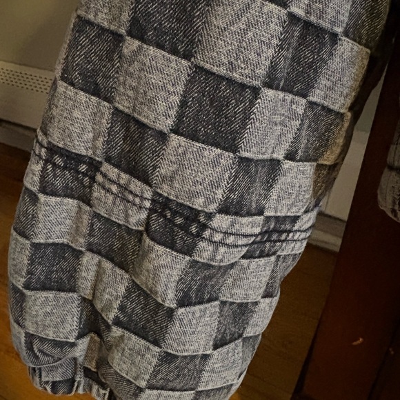 12th Tribe Monochrome Checkered Bomber Jacket - Picture 4 of 4